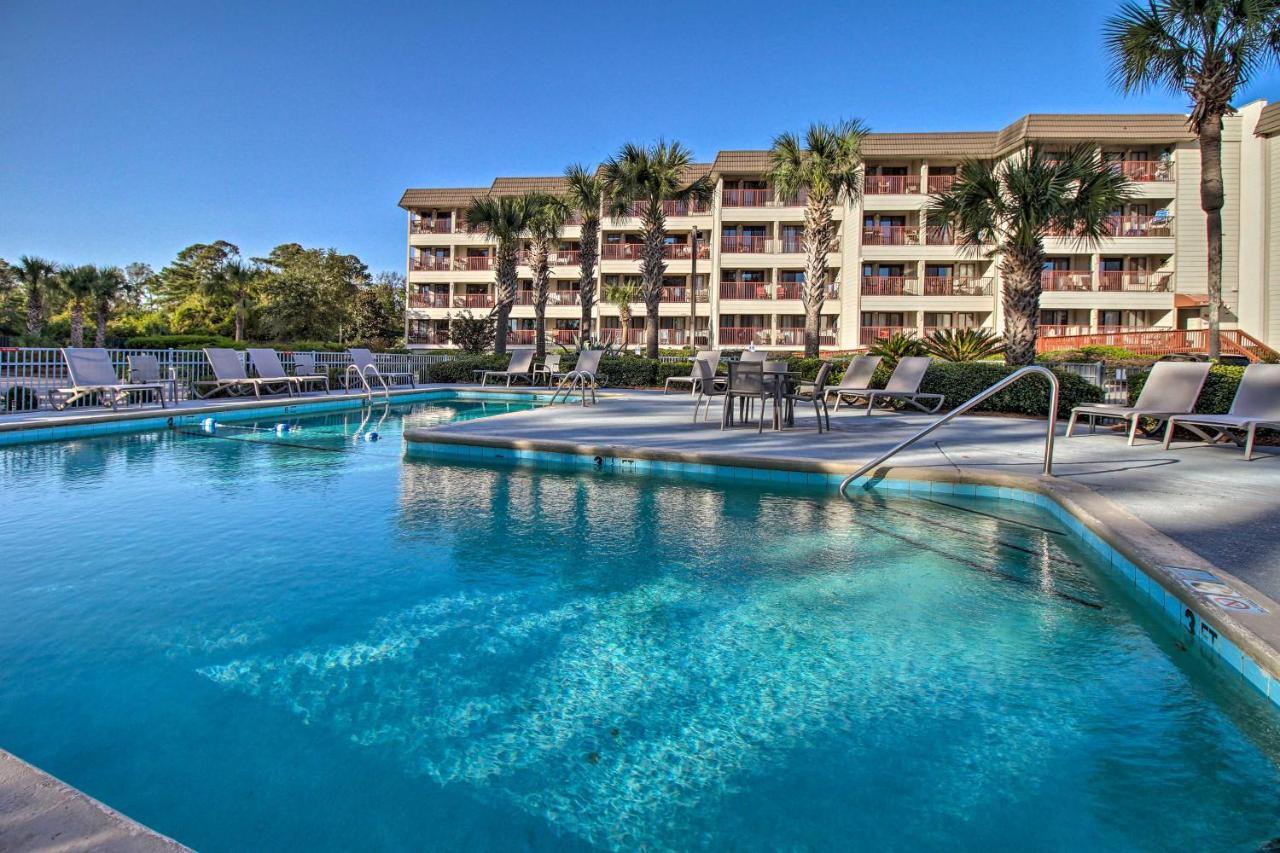 Ocean-View Hilton Head Island Condo Pool, Beach! Kültér fotó